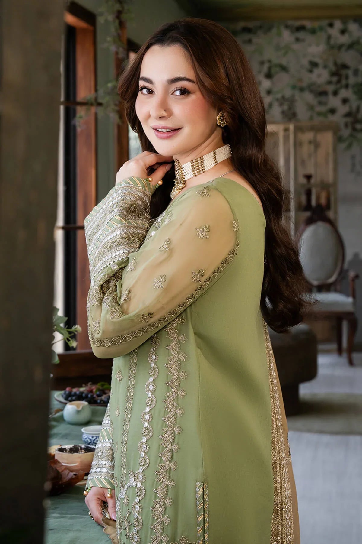 Imrozia Premium | Naina Chiffon | I-191 Aabia - Rang-e-Khaas