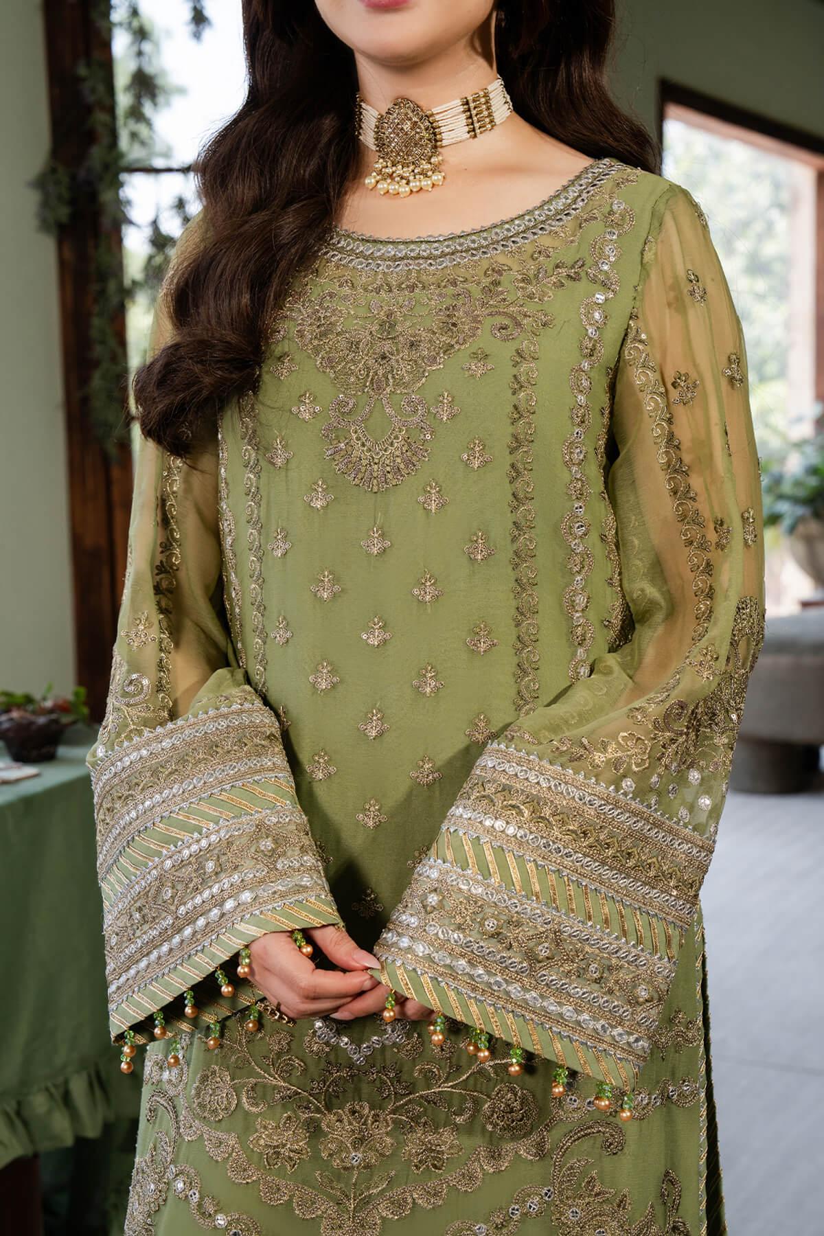 Imrozia Premium | Naina Chiffon | I-191 Aabia - Rang-e-Khaas