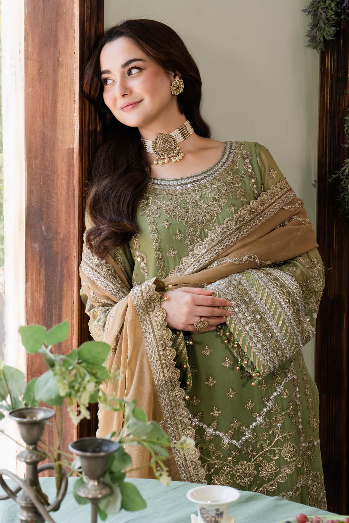 Imrozia Premium | Naina Chiffon | I-191 Aabia - Rang-e-Khaas