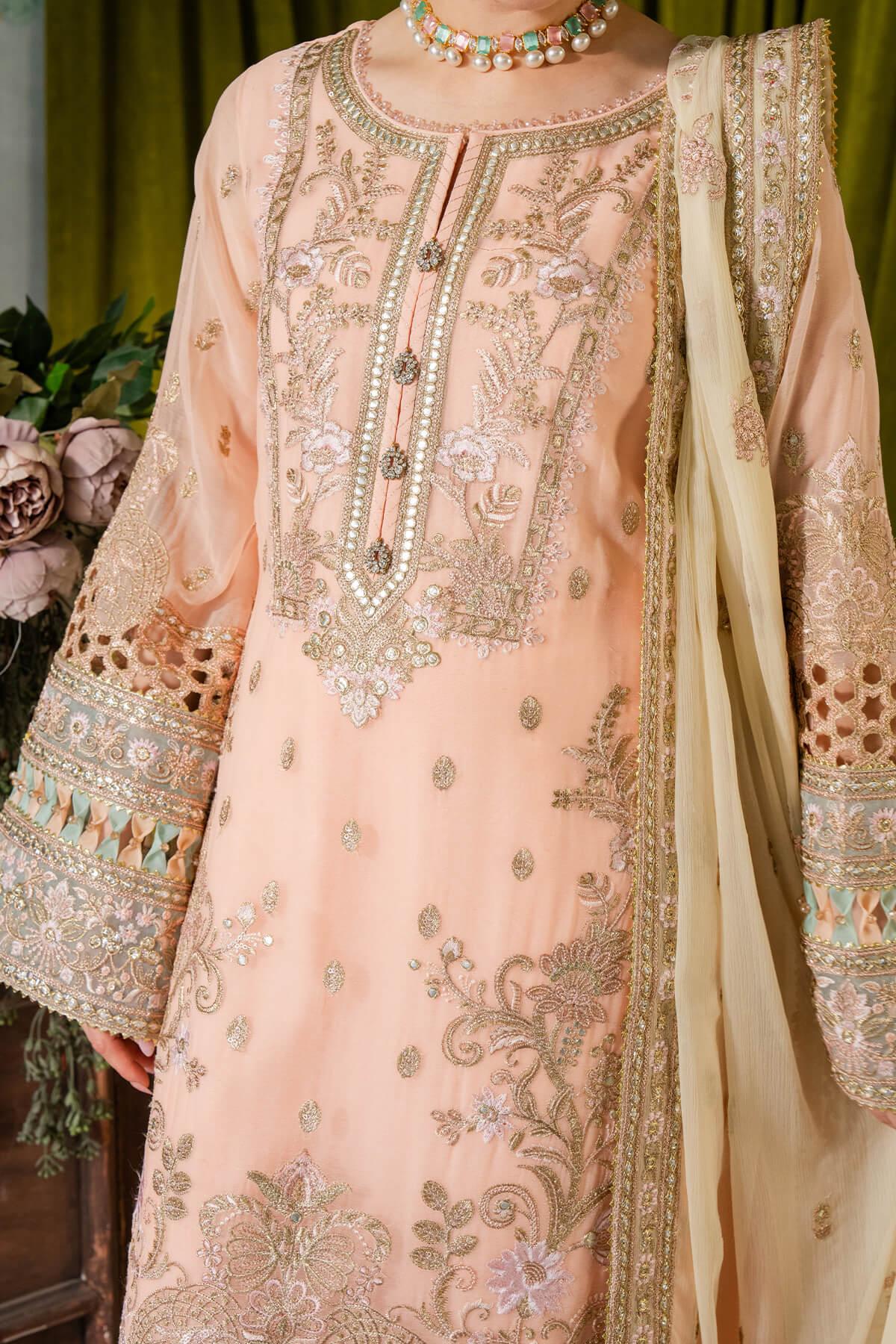Imrozia Premium | Naina Chiffon | I-193 Kashud - Rang-e-Khaas