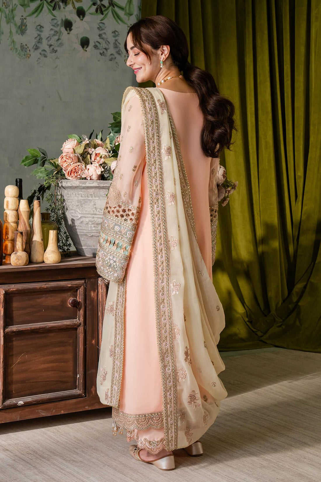 Imrozia Premium | Naina Chiffon | I-193 Kashud - Rang-e-Khaas