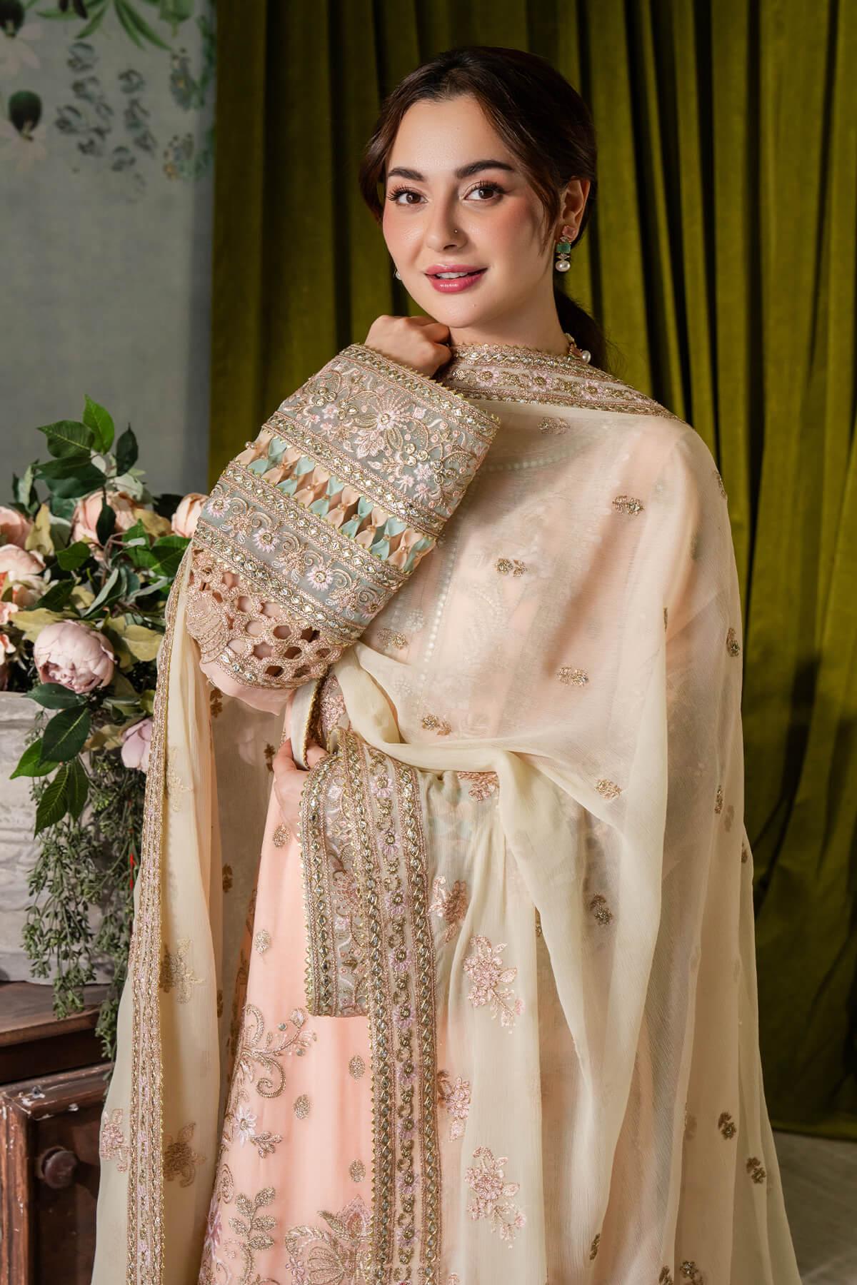 Imrozia Premium | Naina Chiffon | I-193 Kashud - Rang-e-Khaas