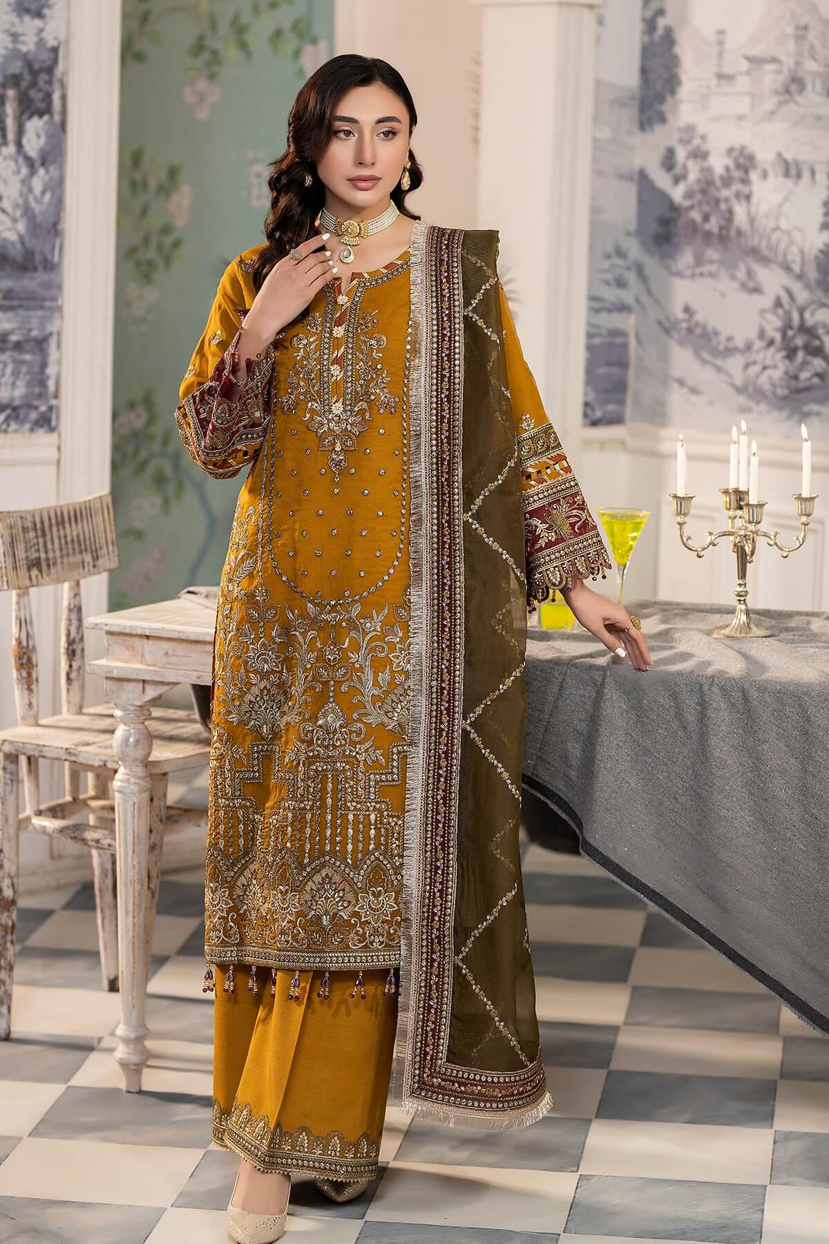 Imrozia Premium | Baad e Saba Pret Luxury Eid Collection | I.P-38 Sargoshiyan - Rang-e-Khaas