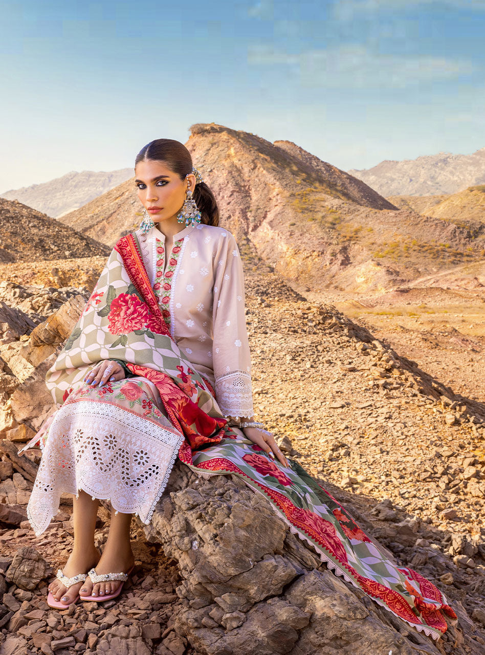 Zainab Chottani - Luxury Chikankari '23 Lawn Collection - DURNAZ 4B - TC-344