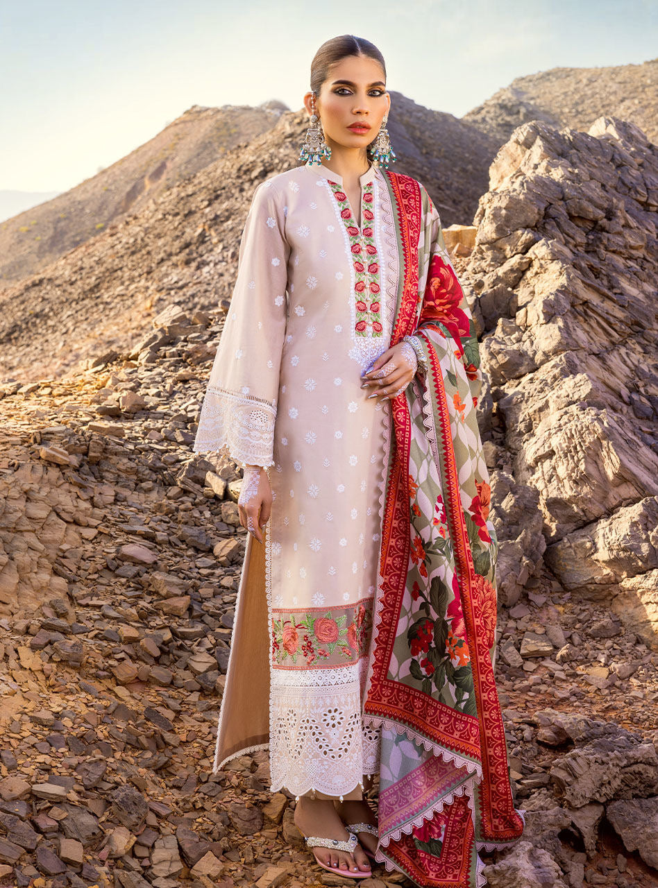 Zainab Chottani - Luxury Chikankari '23 Lawn Collection - DURNAZ 4B - TC-344