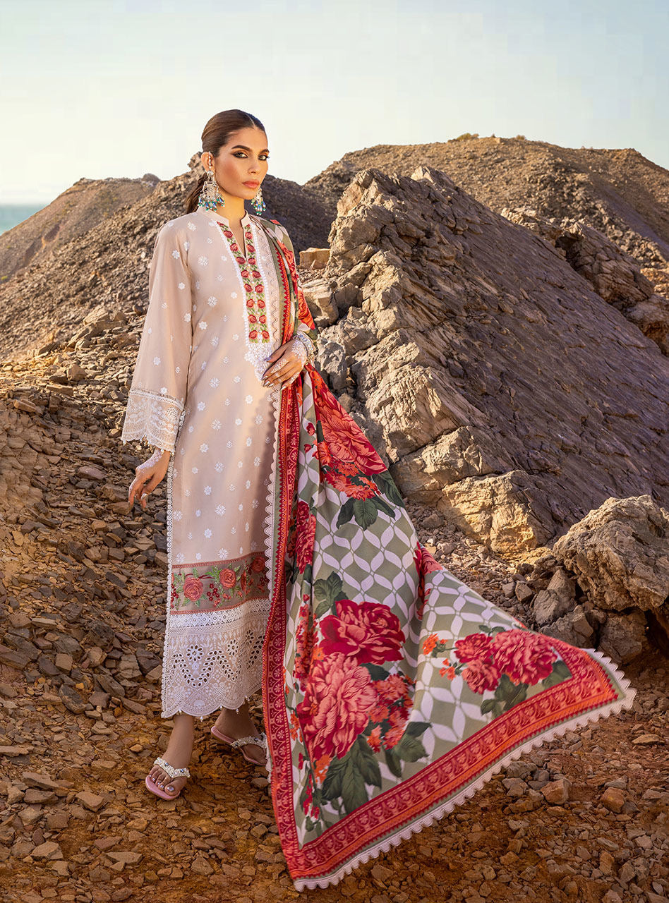 Zainab Chottani - Luxury Chikankari '23 Lawn Collection - DURNAZ 4B - TC-344