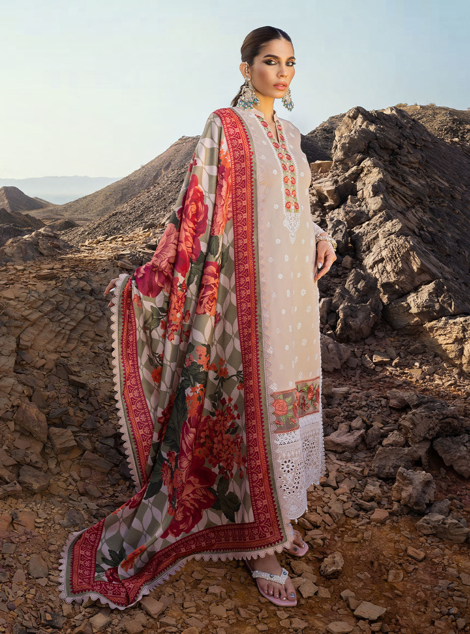 Zainab Chottani - Luxury Chikankari '23 Lawn Collection - DURNAZ 4B - TC-344