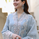 Qalamkar - SAAHIL LUXURY LAWN’23 - SP-04 AAIMA - TC-336
