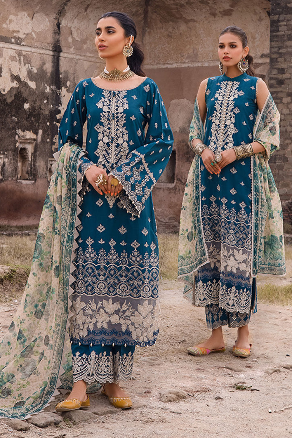 Zainab Chottani Chikankari Luxury Lawn Collection '23 - TC-202 - AZAL 1-A