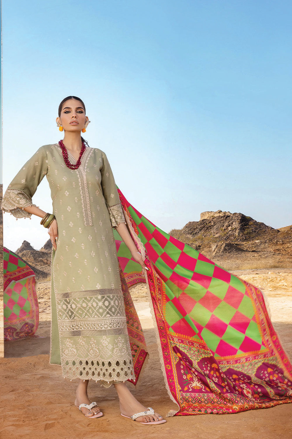 Zainab Chottani - Luxury Chikankari '23 Lawn Collection - LAAL’EN 10B - TC-338