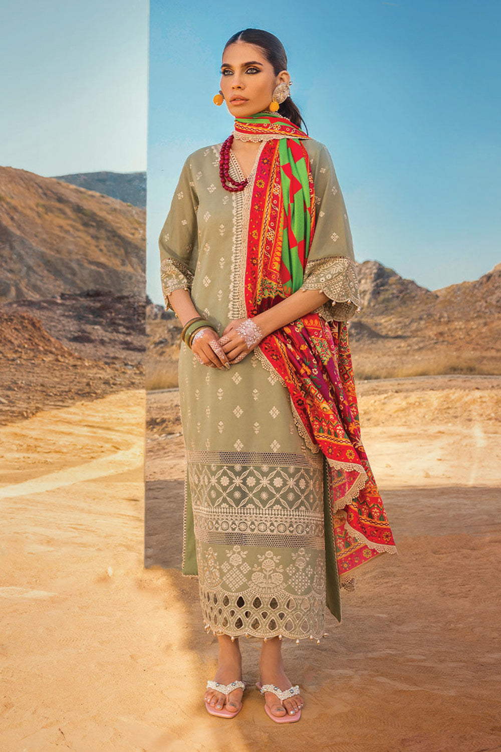 Zainab Chottani - Luxury Chikankari '23 Lawn Collection - LAAL’EN 10B - TC-338