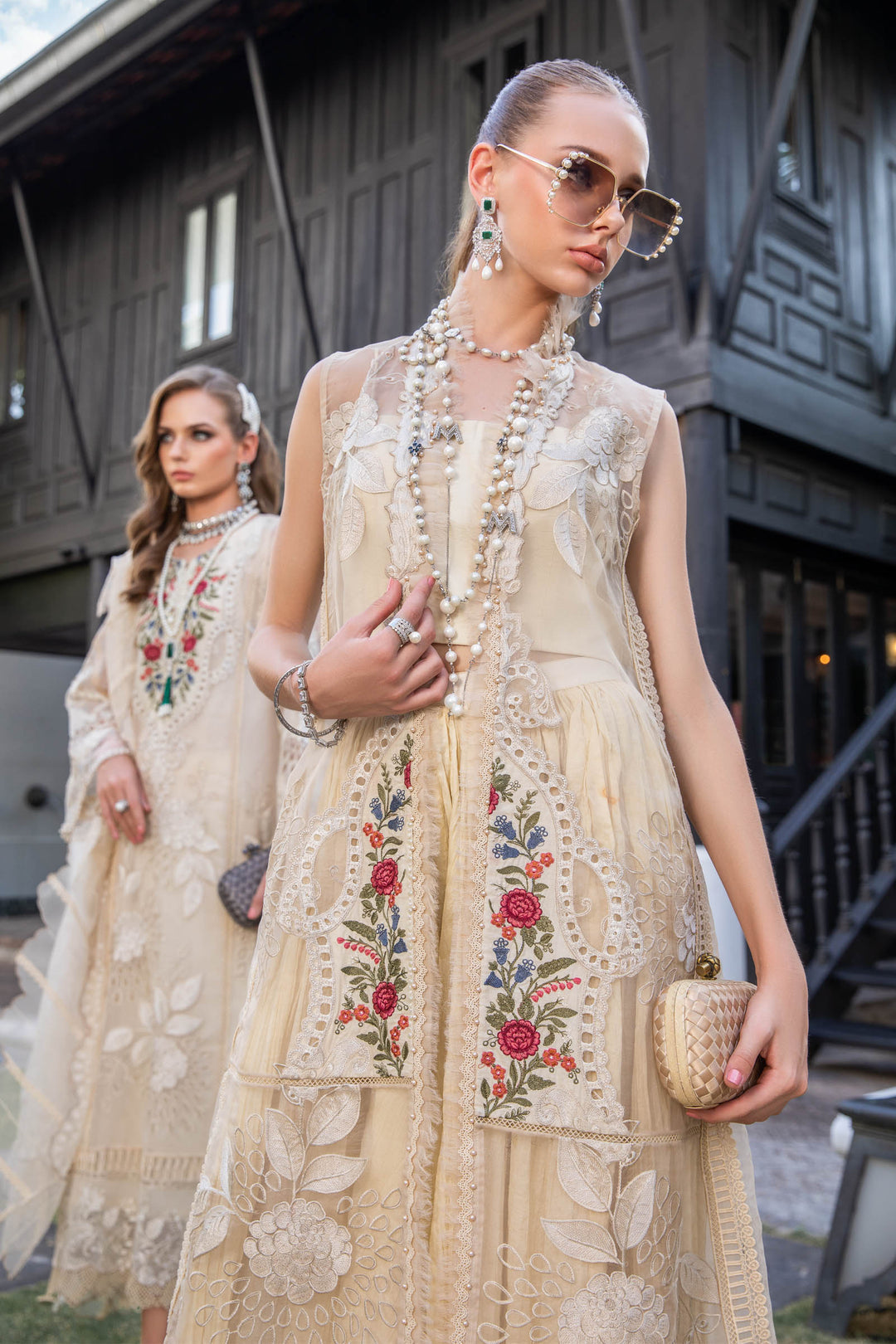 MARIA B EID COLLECTION UNSTITCHED EL-23-01-Cream
