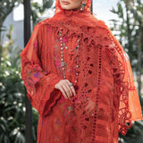MARIA B EID COLLECTION EL-23-03-Brunt Orange