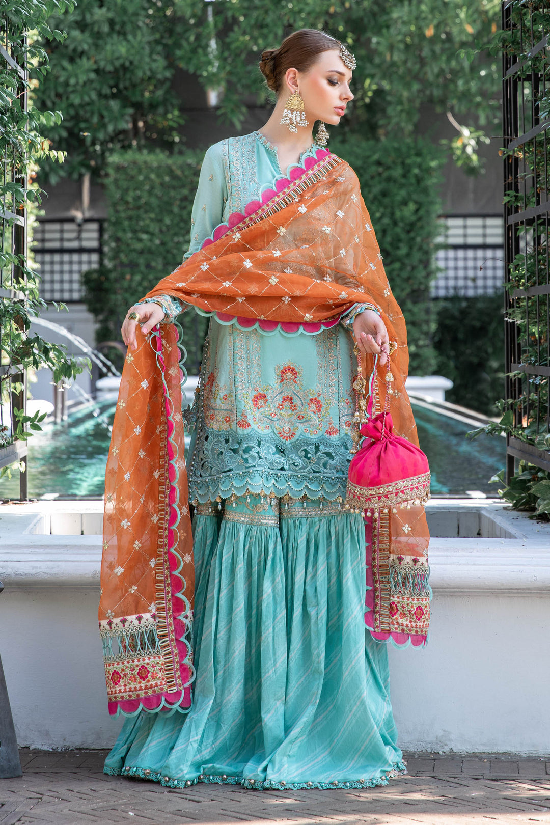 MARIA B EID LAWN COLLECTION EL-23-05-Sea Green