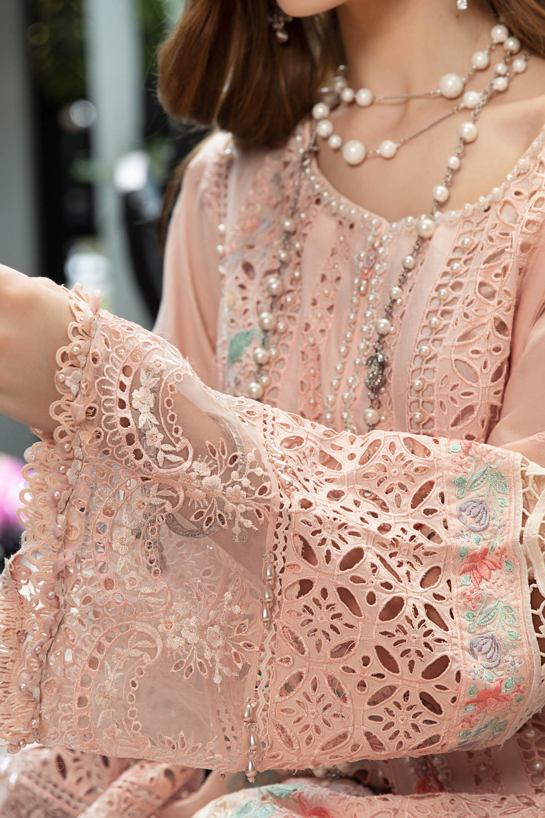 MARIA B EID LAWN COLLECTION EL-23-07-Peach
