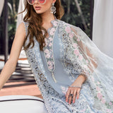 MARIA B EID LAWN COLLECTION EL-23-10-Ice Blue