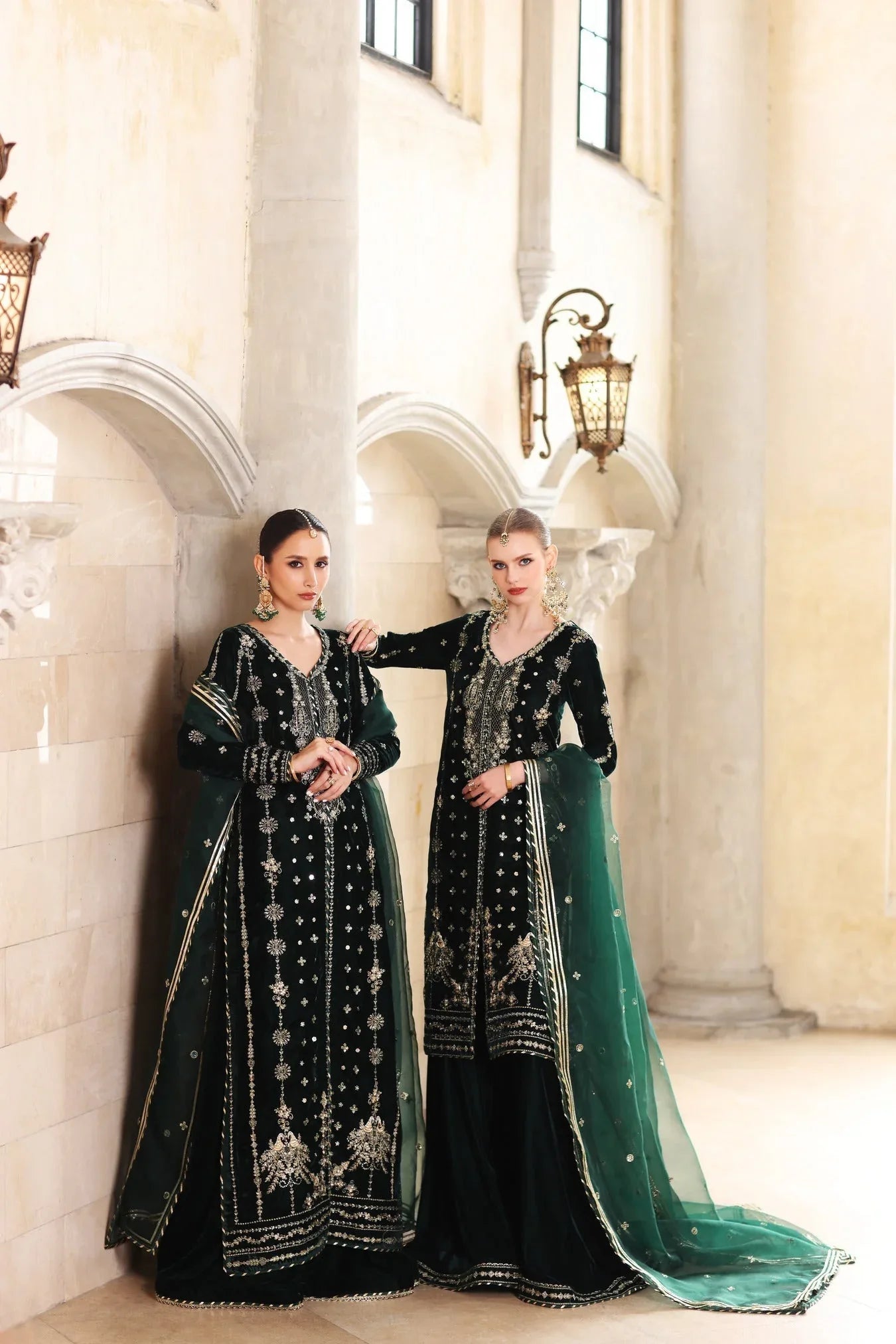 Noor by Saadia Asad | Handcrafted Velvet 25 |Zamurrud - Rang-e-Khaas
