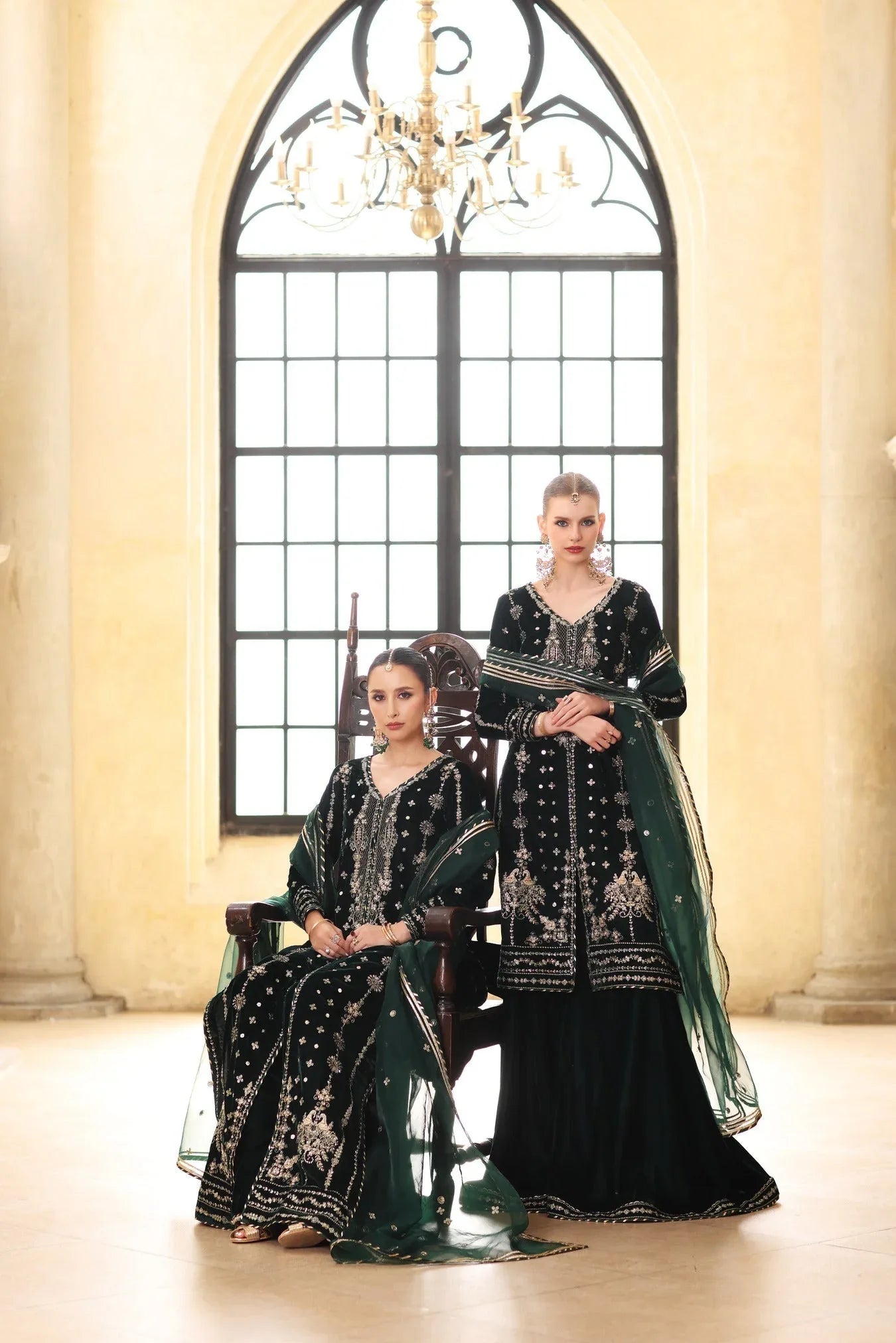 Noor by Saadia Asad | Handcrafted Velvet 25 |Zamurrud - Rang-e-Khaas