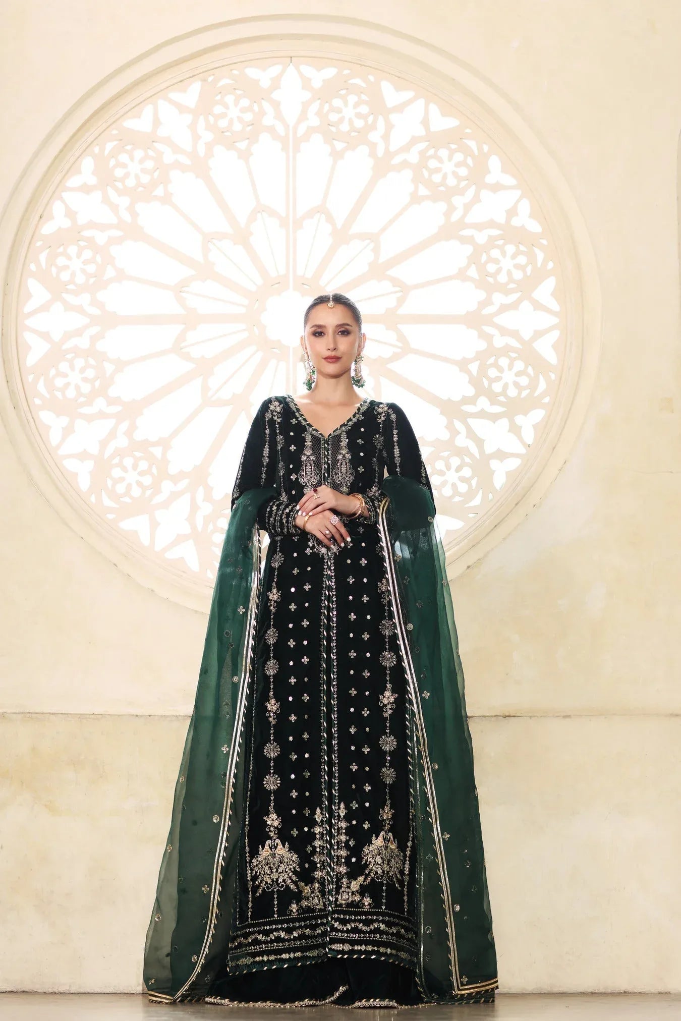 Noor by Saadia Asad | Handcrafted Velvet 25 |Zamurrud - Rang-e-Khaas
