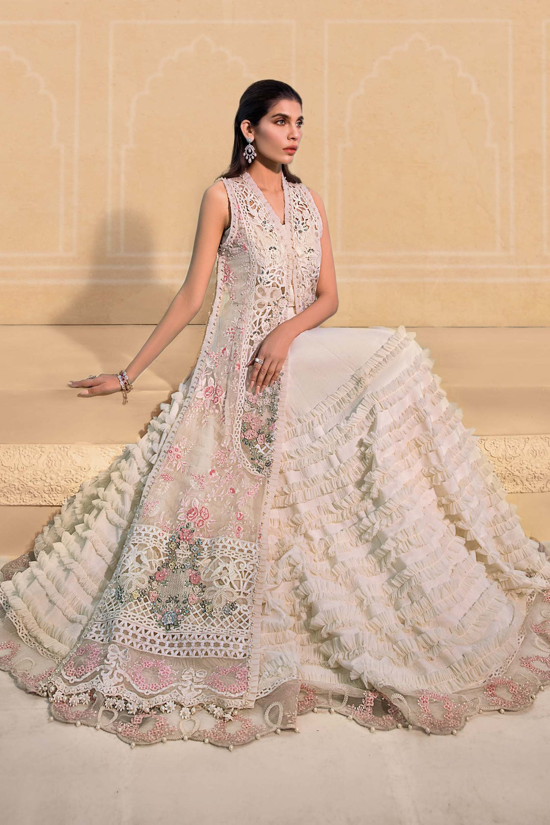 MARIA B Off White BD-2604 MBROIDERED