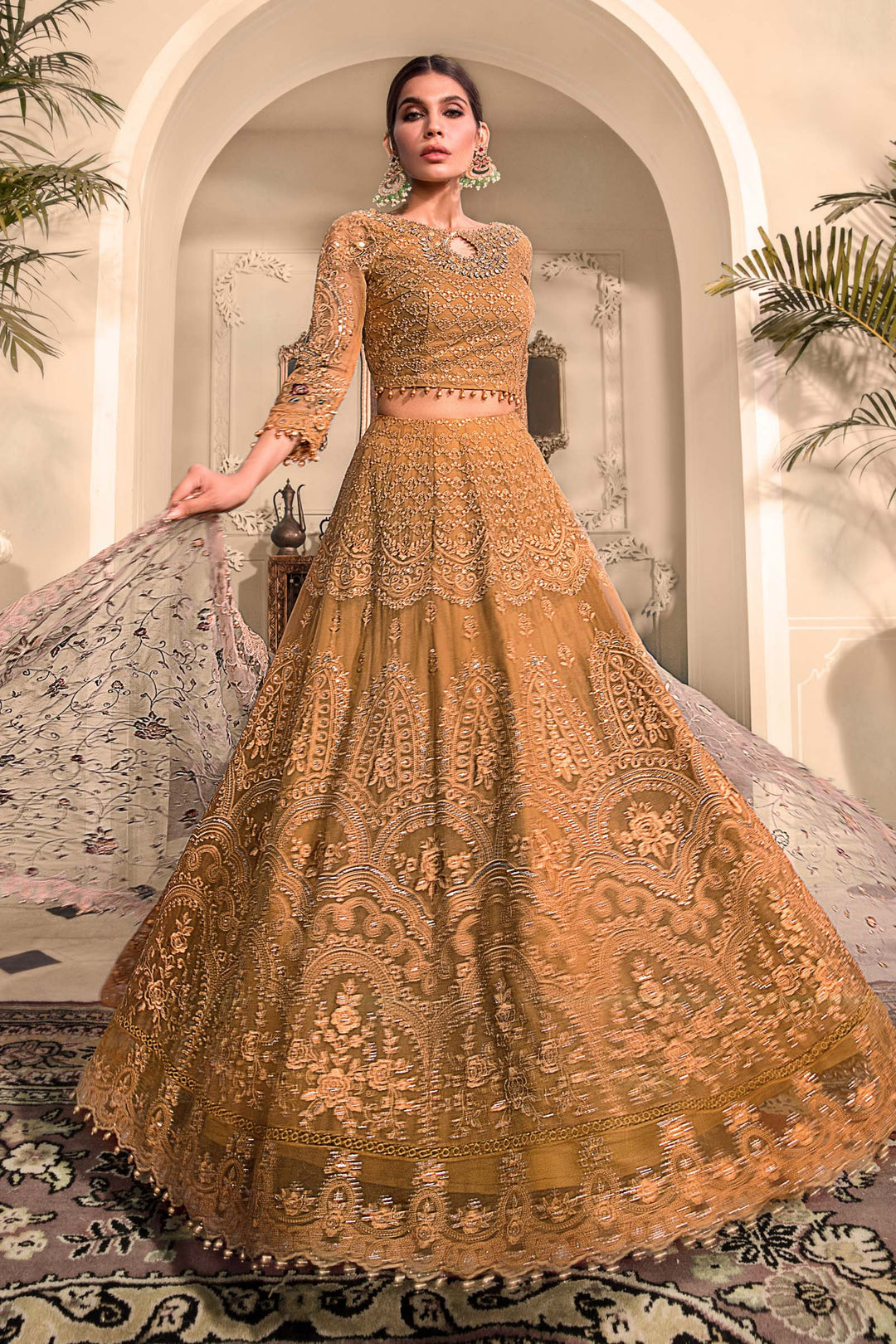 MARIA B Mustard BD-2606 MBROIDERED