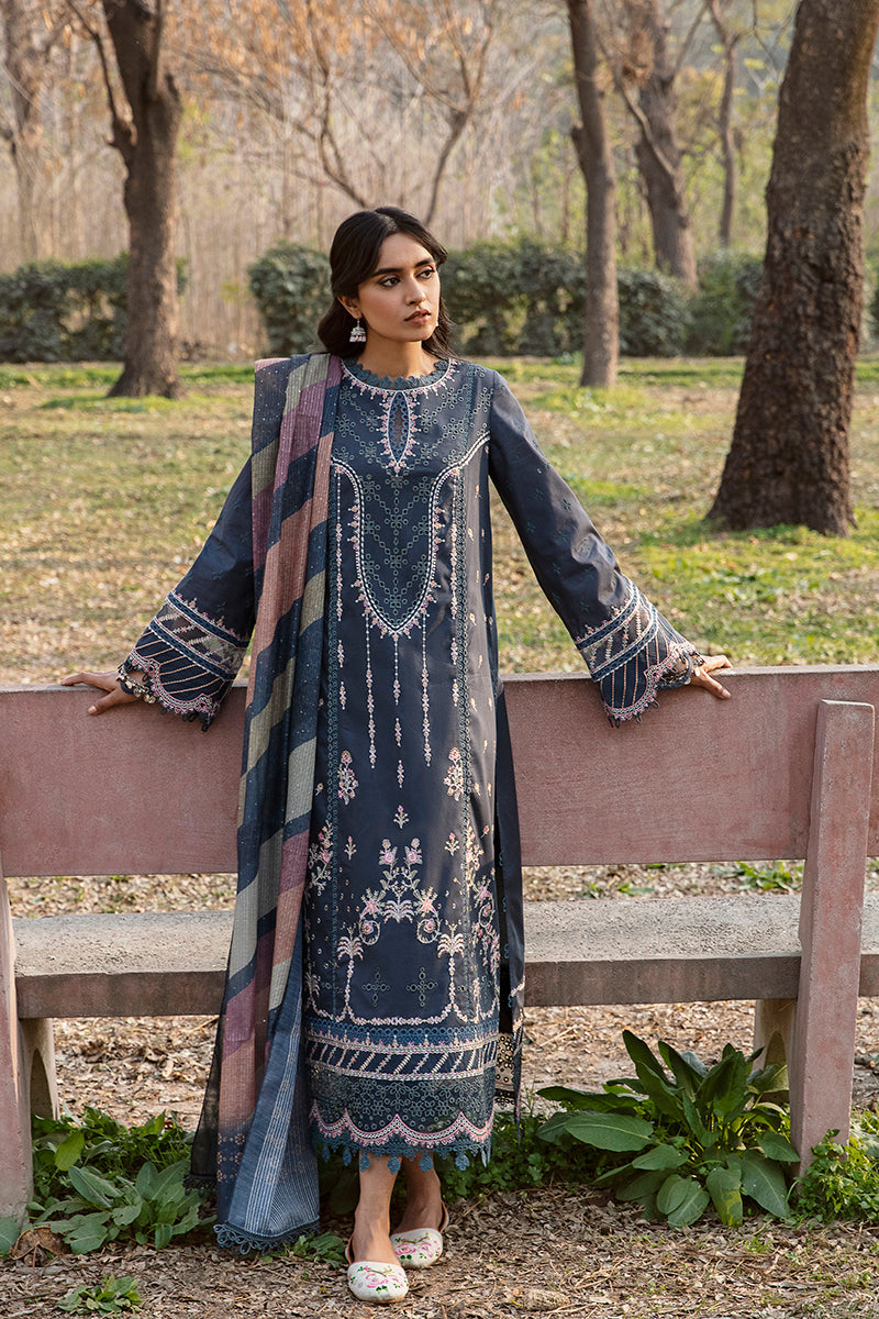 QALAMKAR QLINE-AK-15 SAFLIENI-LAWN COLLECTION'23