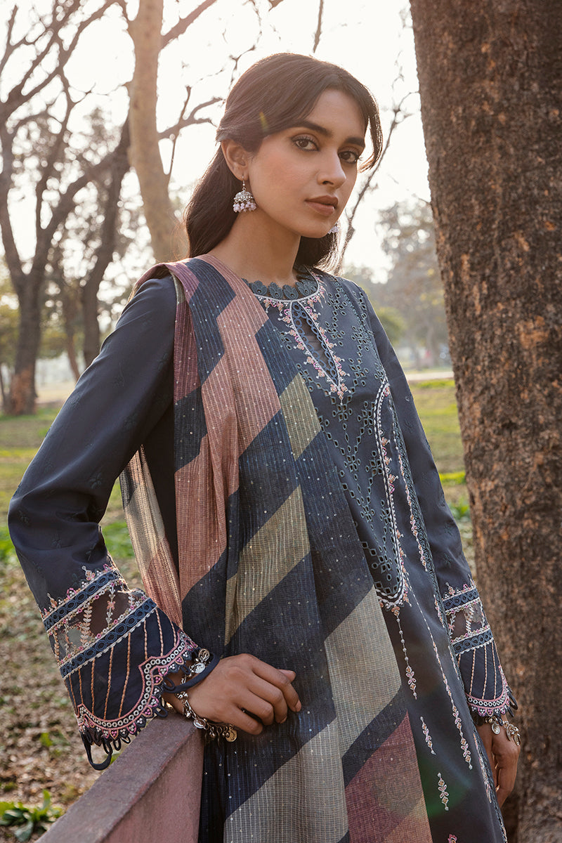 QALAMKAR QLINE-AK-15 SAFLIENI-LAWN COLLECTION'23
