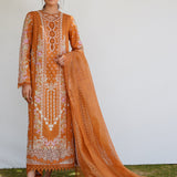 QALAMKAR QLINEKARI-RT-04 ALAINA-LAWN COLLECTION'23