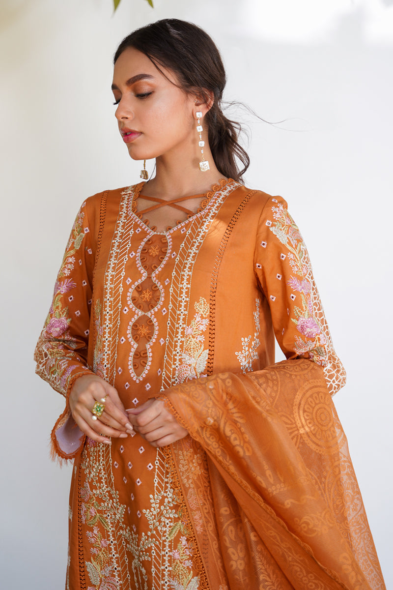 QALAMKAR QLINEKARI-RT-04 ALAINA-LAWN COLLECTION'23