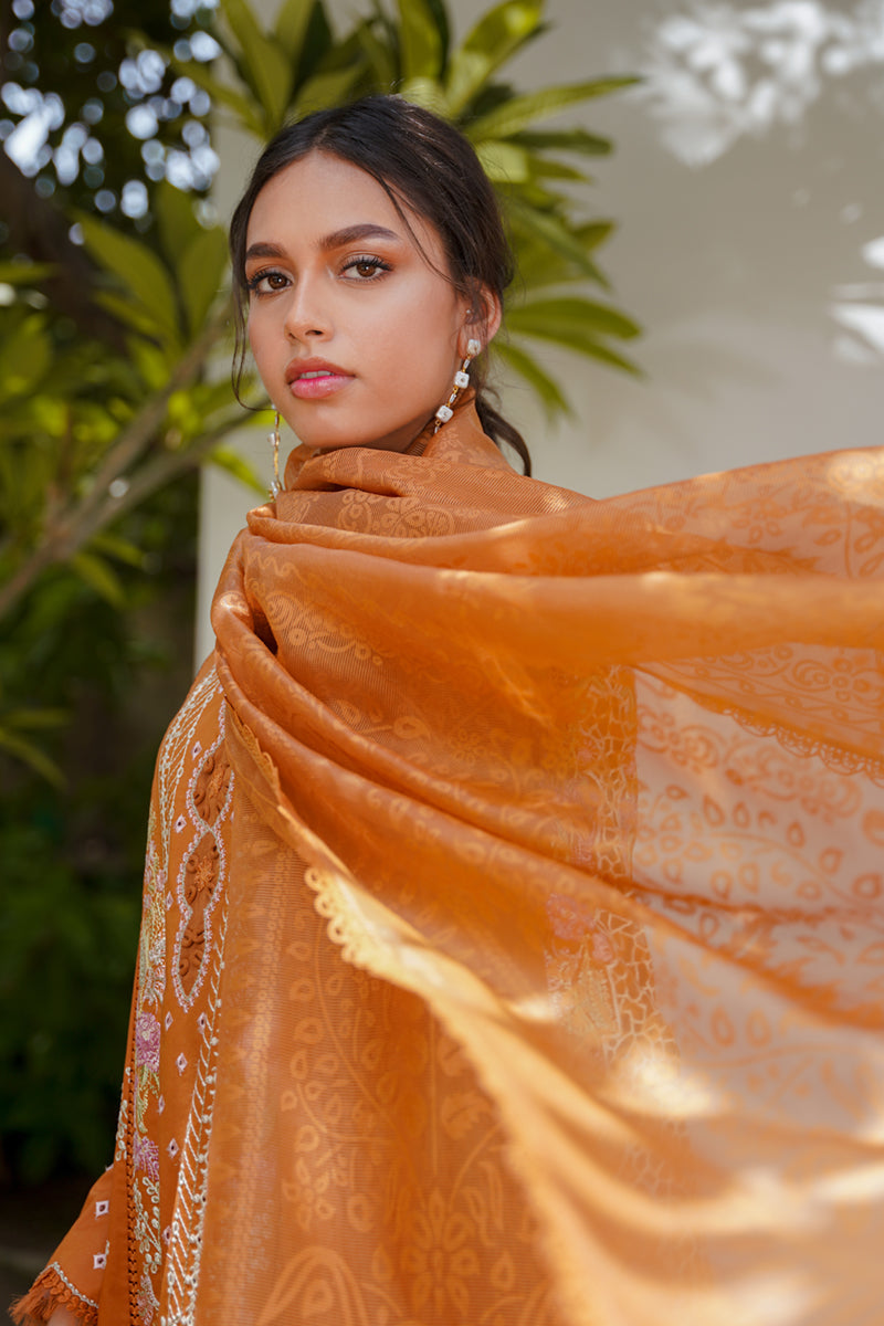 QALAMKAR QLINEKARI-RT-04 ALAINA-LAWN COLLECTION'23