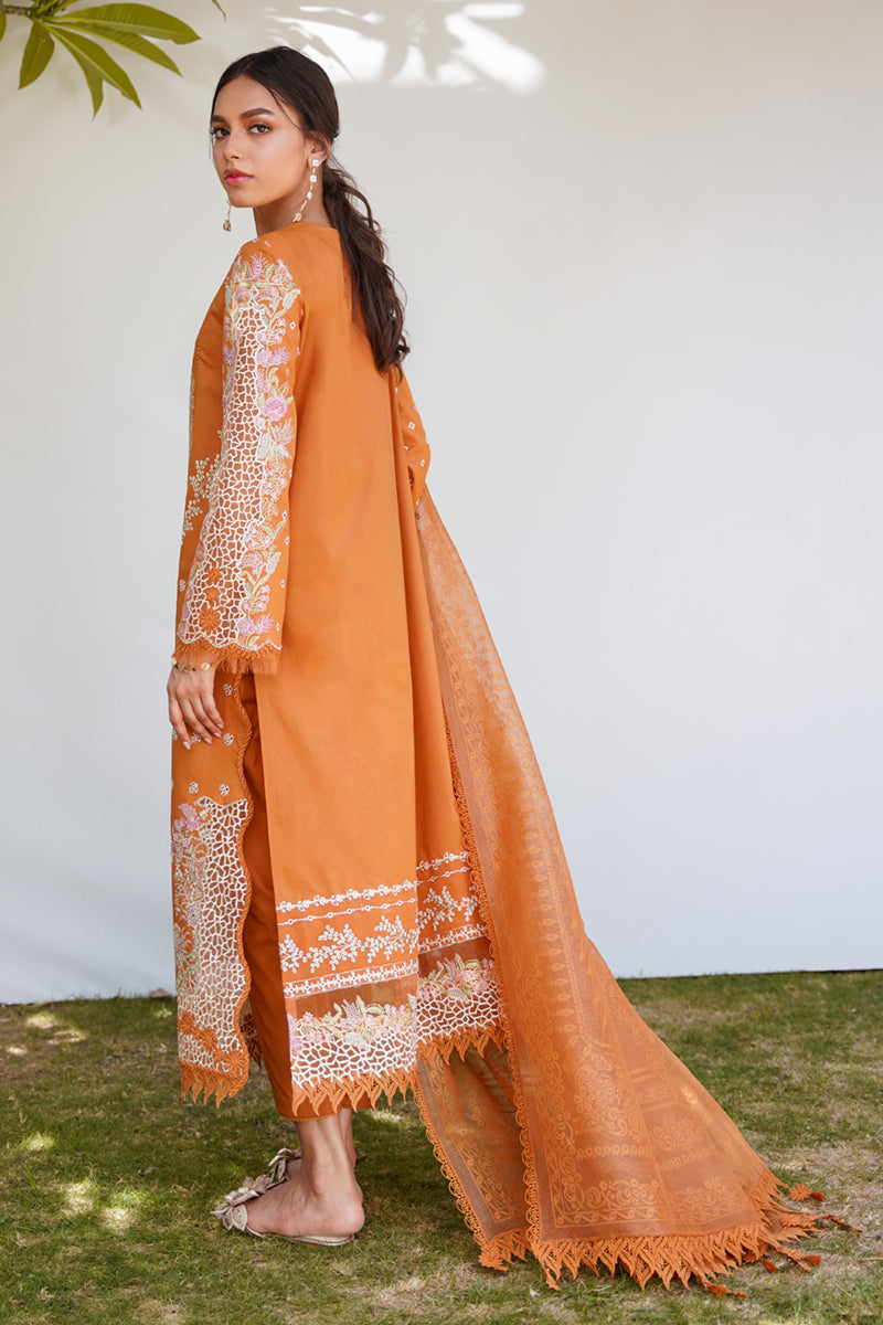 QALAMKAR QLINEKARI-RT-04 ALAINA-LAWN COLLECTION'23