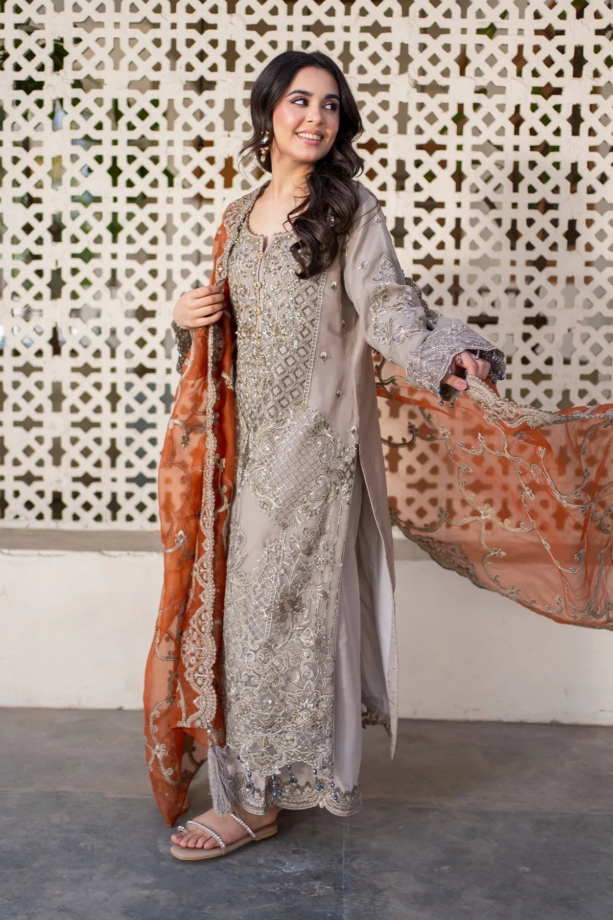 Imrozia Premium | Meeras Luxury Eid 25 | I-227 MISR - Rang-e-Khaas