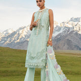 CRIMSON LUXE LAWN Pleated Perfection - D4 A