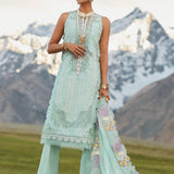 CRIMSON LUXE LAWN Pleated Perfection - D4 A
