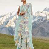 CRIMSON LUXE LAWN Pleated Perfection - D4 A