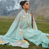 CRIMSON LUXE LAWN Pleated Perfection - D4 A