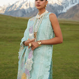CRIMSON LUXE LAWN Pleated Perfection - D4 A