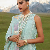 CRIMSON LUXE LAWN Pleated Perfection - D4 A