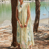 CRIMSON LUXE LAWN Medley of Lace - D7 B