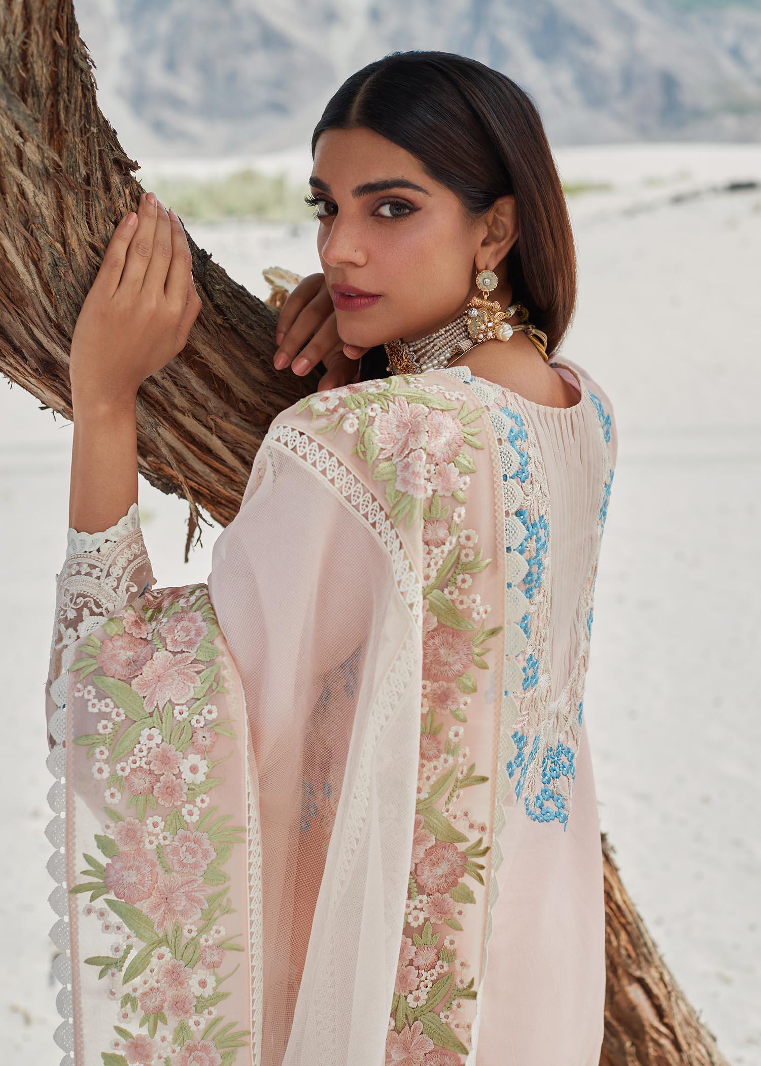 CRIMSON LUXE LAWN Marori Dreams - D8 B UNSTITCHED
