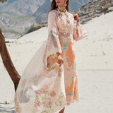 CRIMSON LUXE LAWN Marori Dreams - D8 B UNSTITCHED