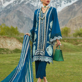 CRIMSON LUXE LAWN Medley of Lace - D7 A Stitched