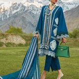 CRIMSON LUXE LAWN Medley of Lace - D7 A Stitched