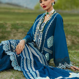 CRIMSON LUXE LAWN Medley of Lace - D7 A Stitched