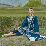 CRIMSON LUXE LAWN Medley of Lace - D7 A Stitched