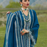 CRIMSON LUXE LAWN Medley of Lace - D7 A Stitched
