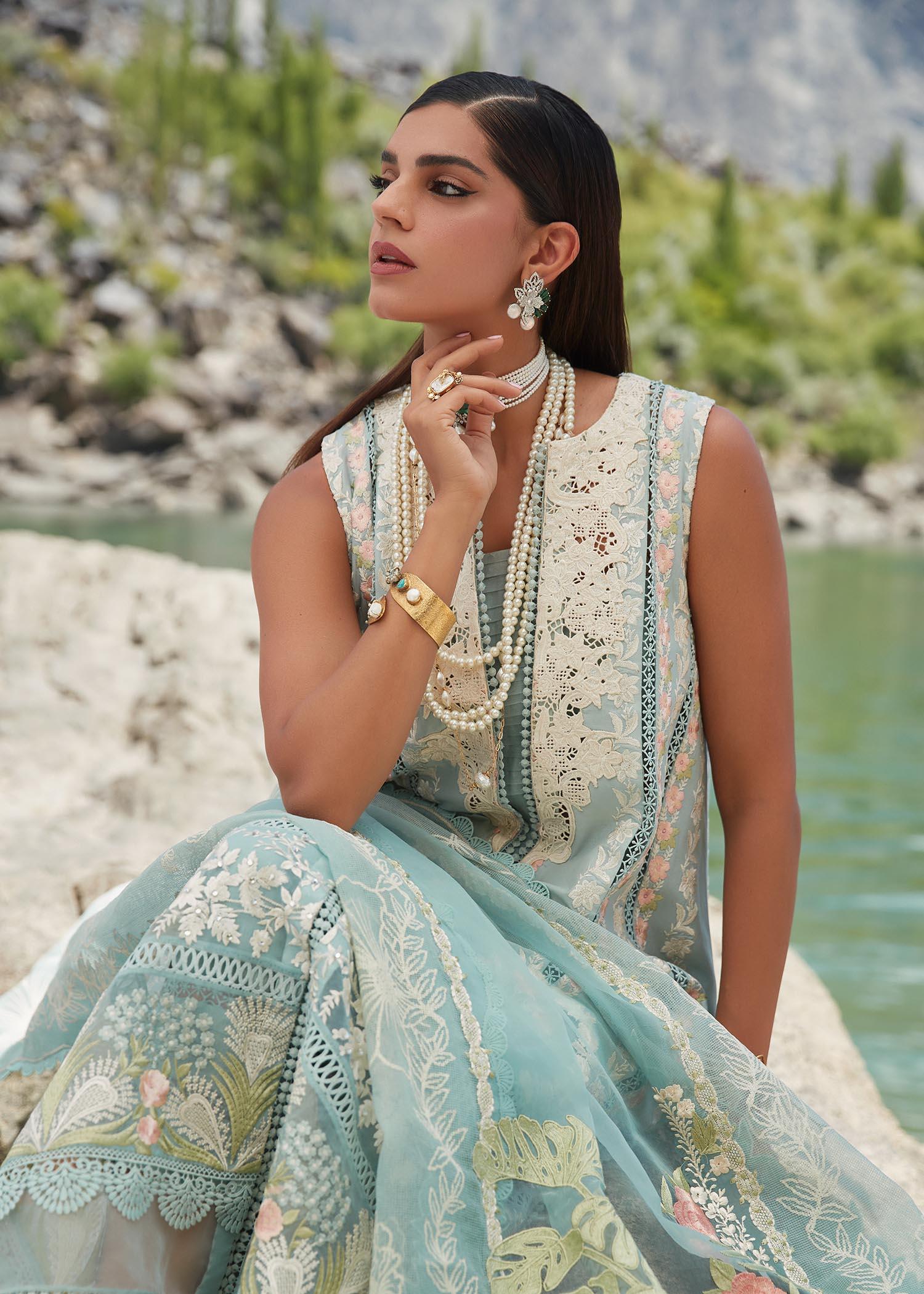 CRIMSON LUXE LAWN Chikkankari Affair - D2 A Stitched