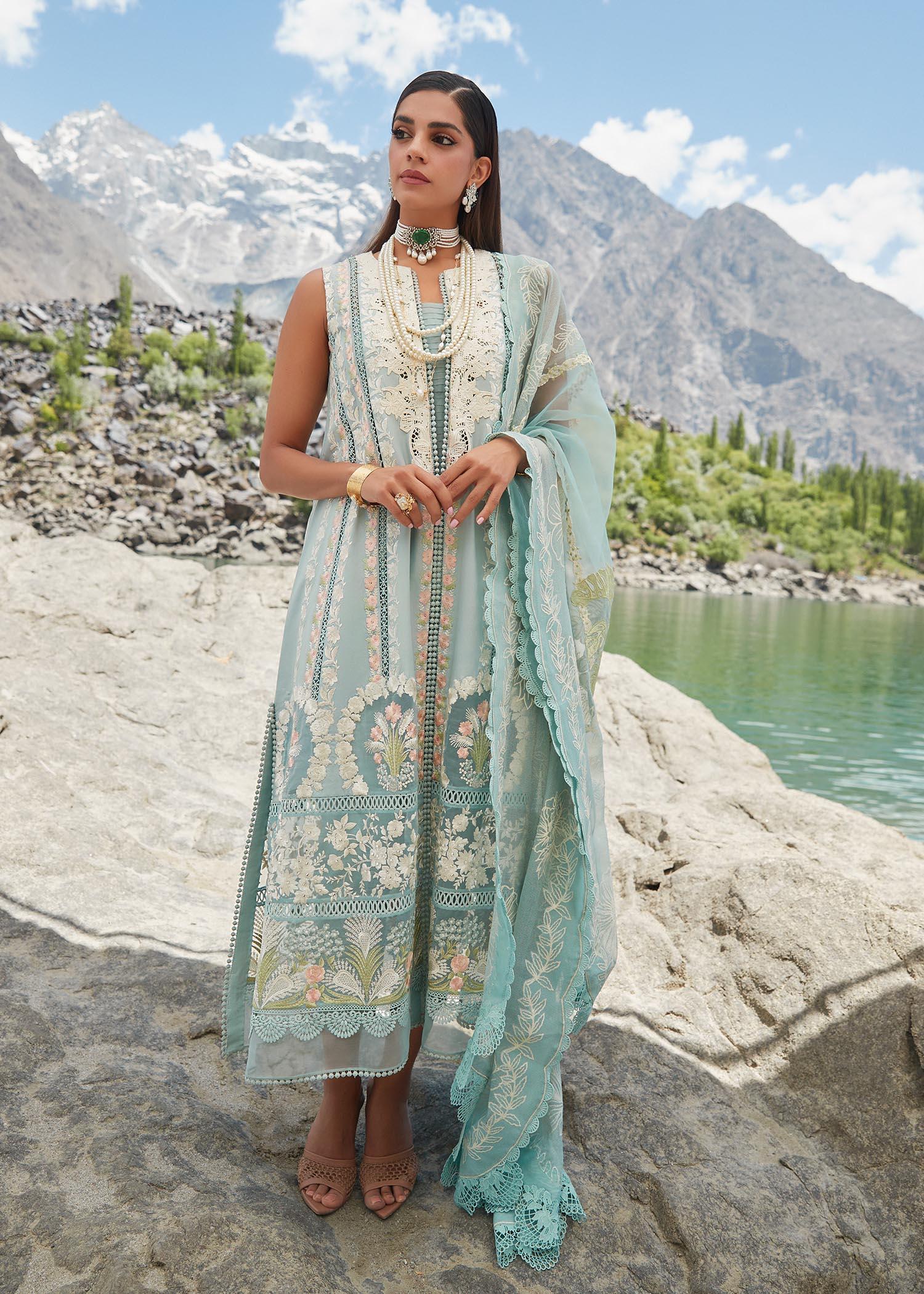 CRIMSON LUXE LAWN Chikkankari Affair - D2 A Stitched
