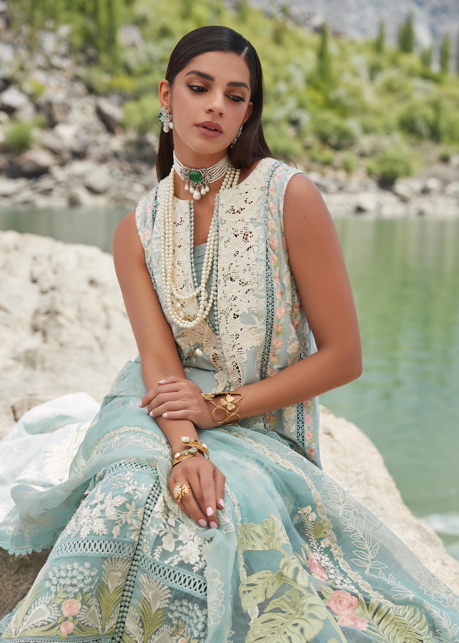 CRIMSON LUXE LAWN Chikkankari Affair - D2 A Stitched