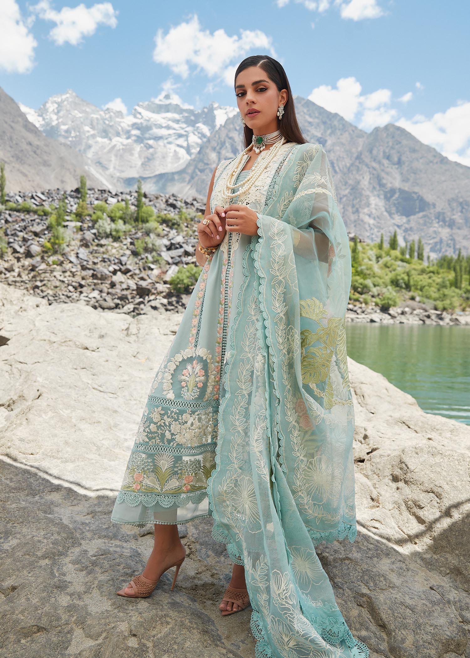 CRIMSON LUXE LAWN Chikkankari Affair - D2 A Stitched